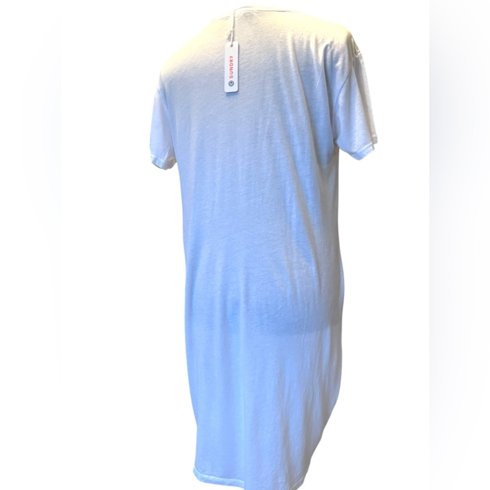 Sundry Side-twist Tee Dress NWT Size 2 / Medium MSRP $138 - Picture 3 of 8